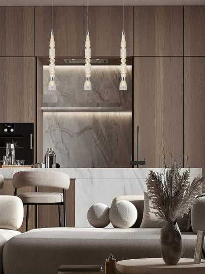 Crystal Drop – 15W Chrome Pendant Light