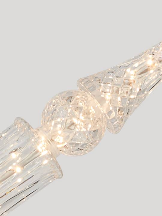 Crystal Drop – 15W Chrome Pendant Light