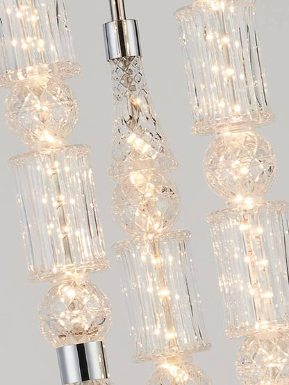 Crystal Cascade – 3-Light Chrome Pendant (60W)