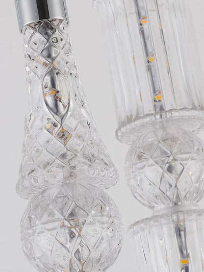 Crystal Cascade – 3-Light Chrome Pendant (60W)