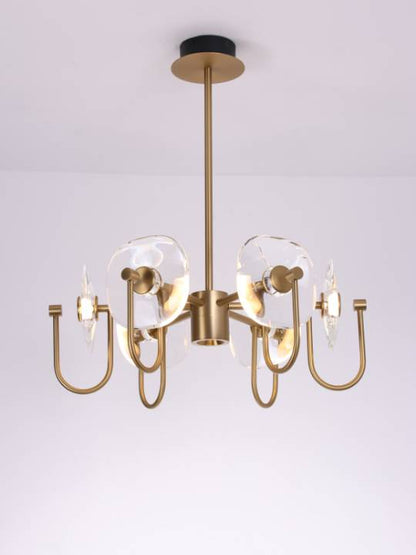 Cristallo Aurea – Gold-Finished Crystal Pendant Light
