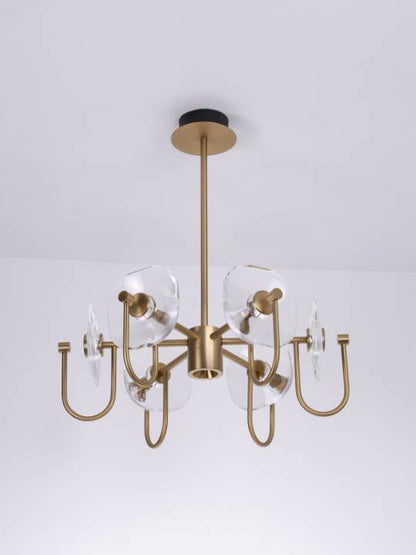 Cristallo Aurea – Gold-Finished Crystal Pendant Light