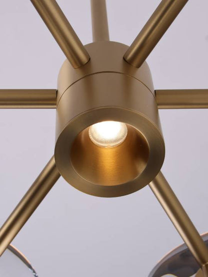 Cristallo Aurea – Gold-Finished Crystal Pendant Light