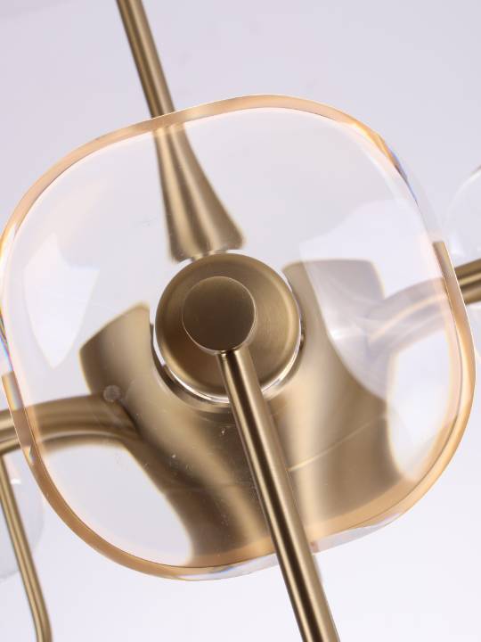 Cristallo Aurea – Gold-Finished Crystal Pendant Light