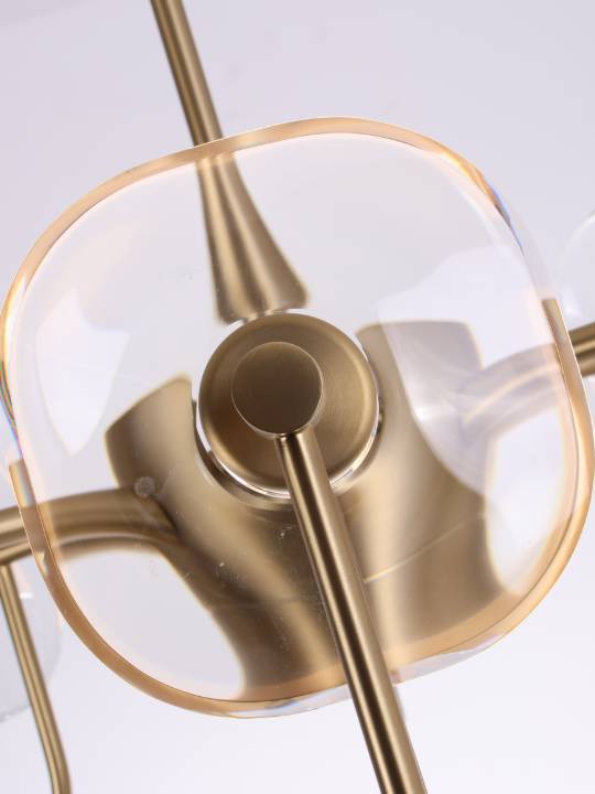 Cristallo Aurea – Gold-Finished Crystal Pendant Light