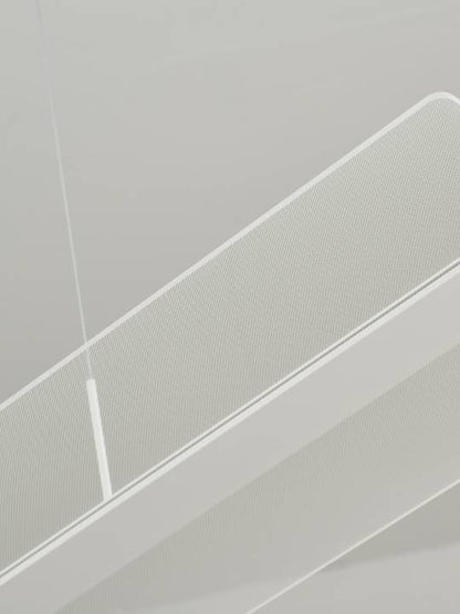 Lumen Drift – White Linear LED Pendant