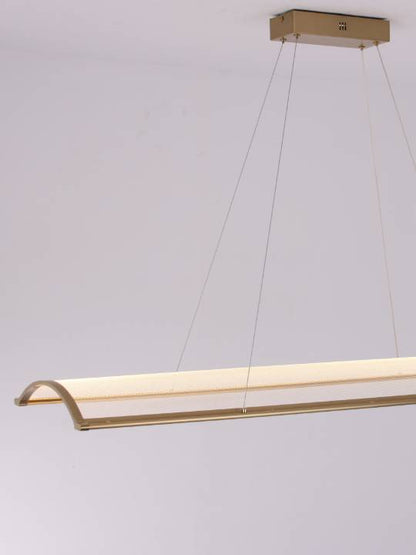 Aurum Beam – Antique Brass Linear LED Pendant