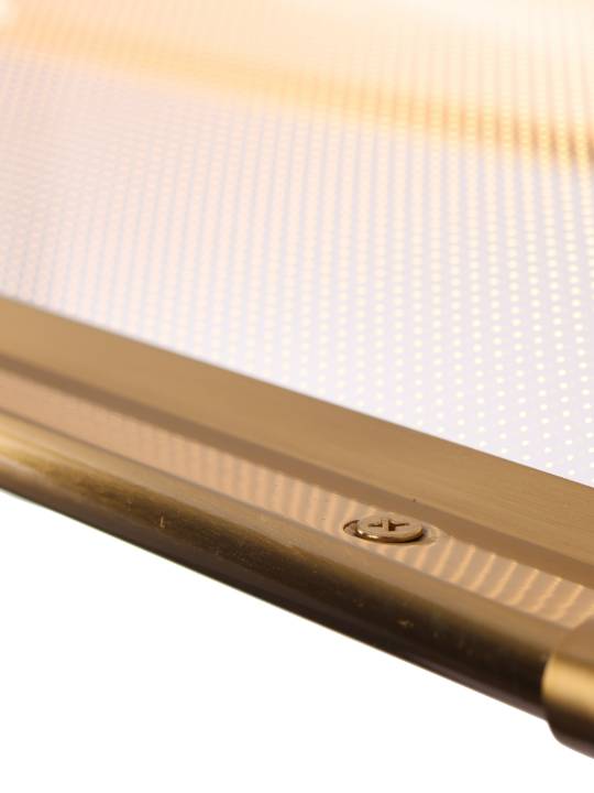 Aurum Beam – Antique Brass Linear LED Pendant