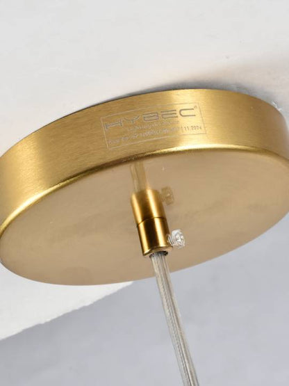 Golden Ember – Amber Glass Pendant Light