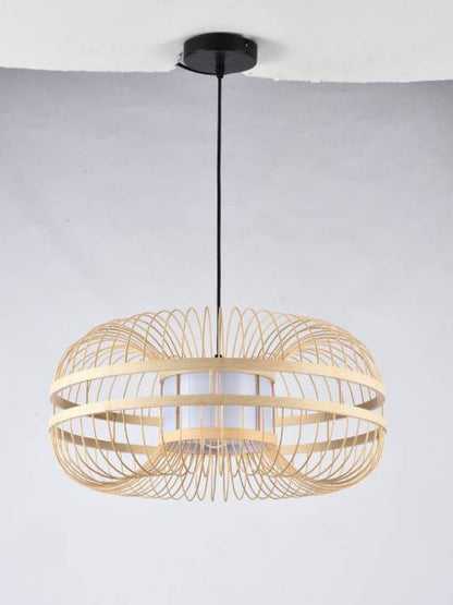 Bamboo Aura – 500mm Natural Pendant Light