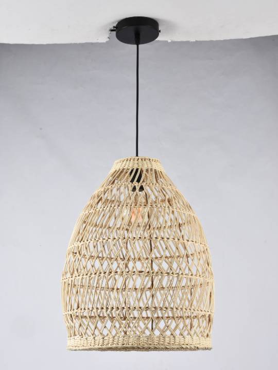 Rattan Halo – 360mm Boho Pendant Light