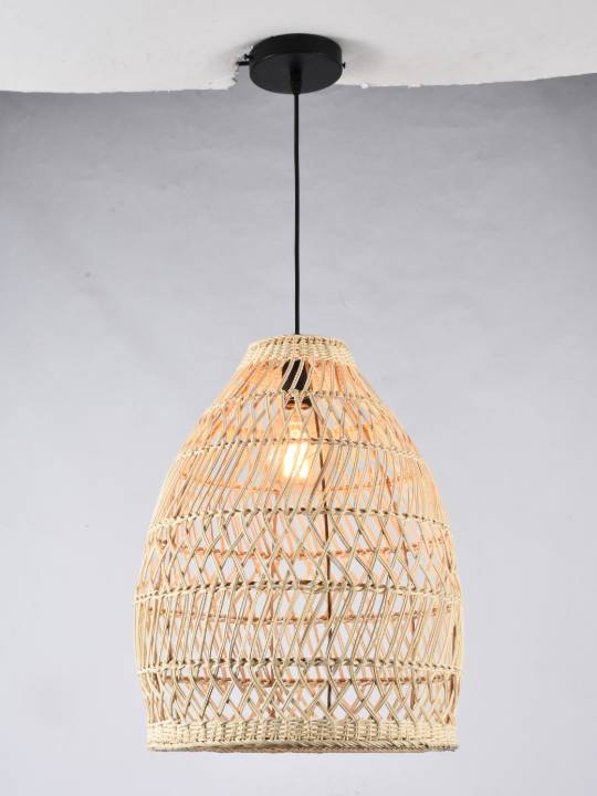 Rattan Halo – 360mm Boho Pendant Light