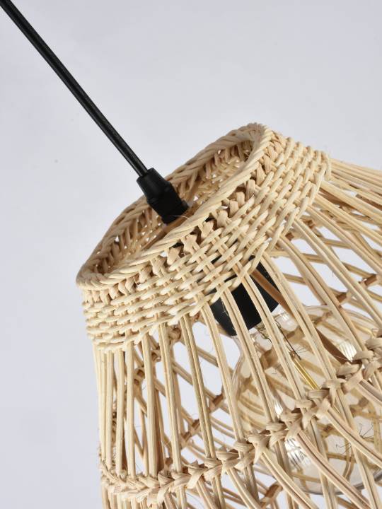 Rattan Halo – 360mm Boho Pendant Light