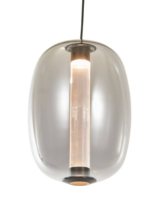 Obsidian Drift – Smoke Glass Pendant Light