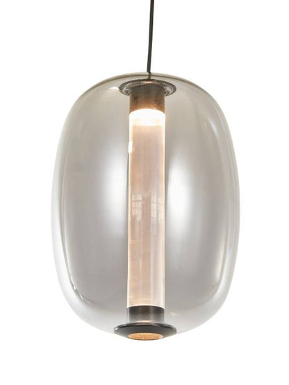 Obsidian Drift – Smoke Glass Pendant Light