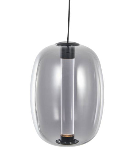 Obsidian Drift – Smoke Glass Pendant Light