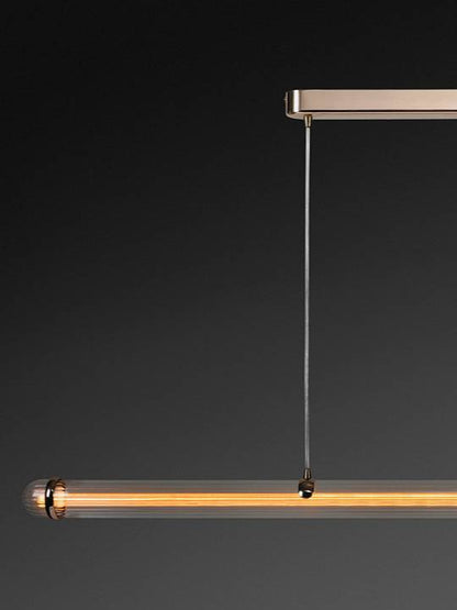 Luminous Arc Pendant Light – Gold with Clear Glass