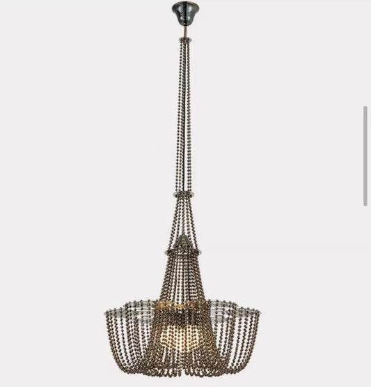 Noir Chrome Pendant Light – Black & Chrome Finish