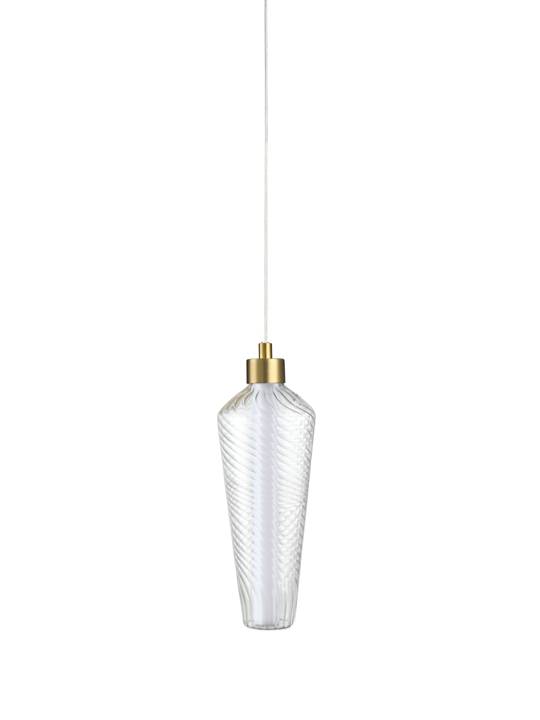 Brass Arc – Antique Pendant Light with Glass Diffuser