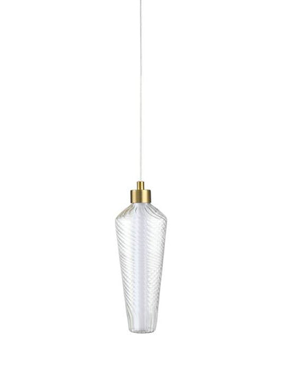 Brass Arc – Antique Pendant Light with Glass Diffuser