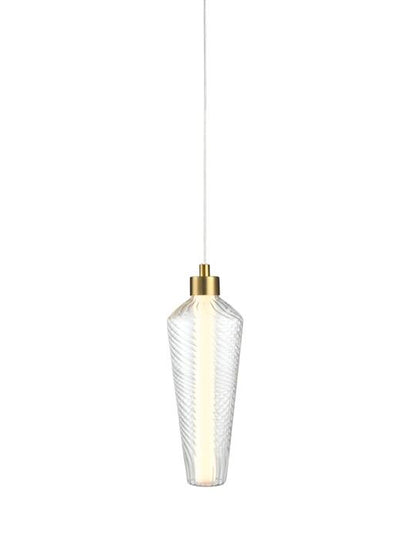 Brass Arc – Antique Pendant Light with Glass Diffuser
