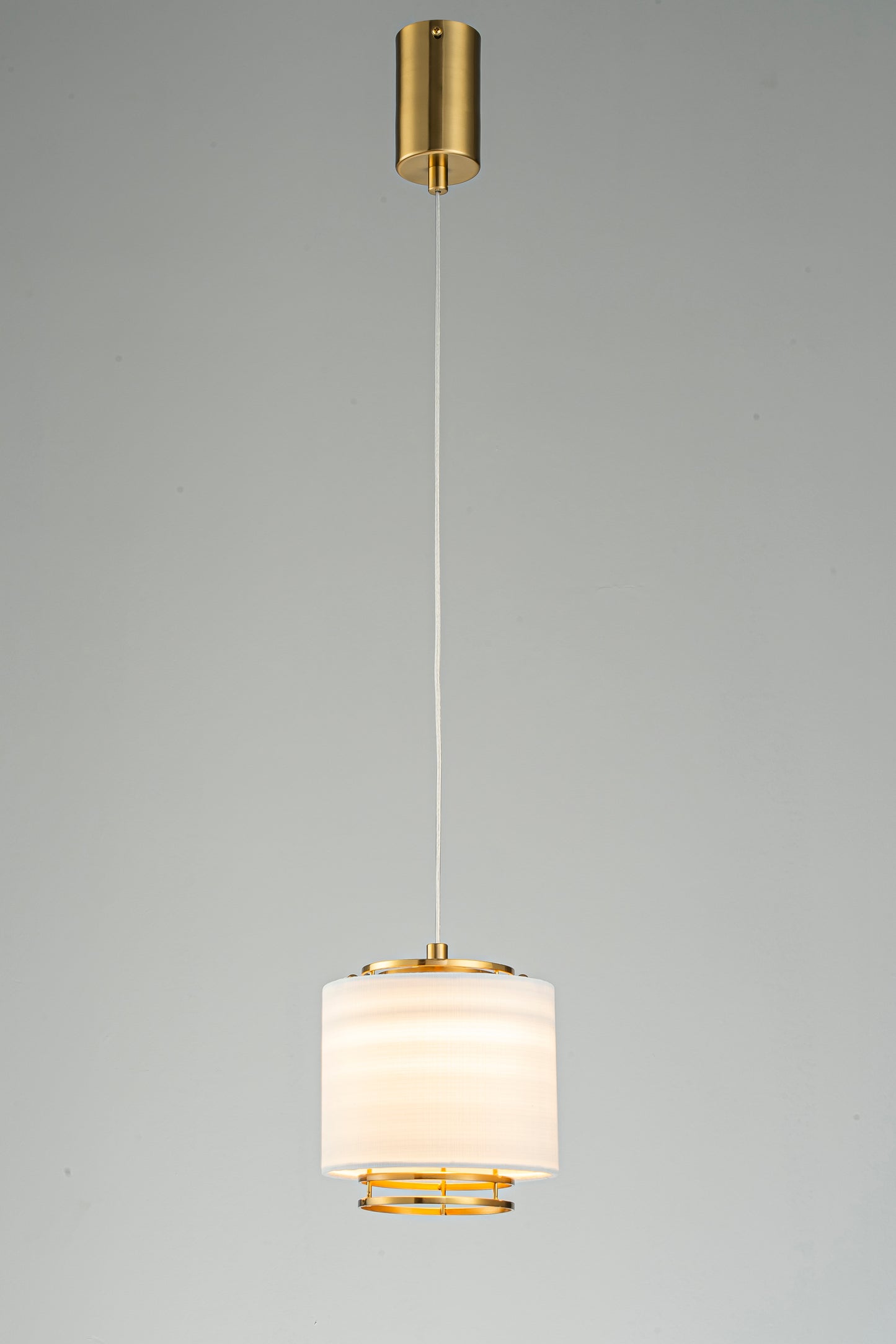 Brass Mini Pendant Light with Acrylic Shade – LED