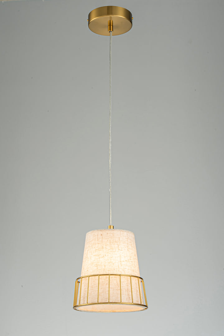 Brass Dome Pendant Light with E14 Socket