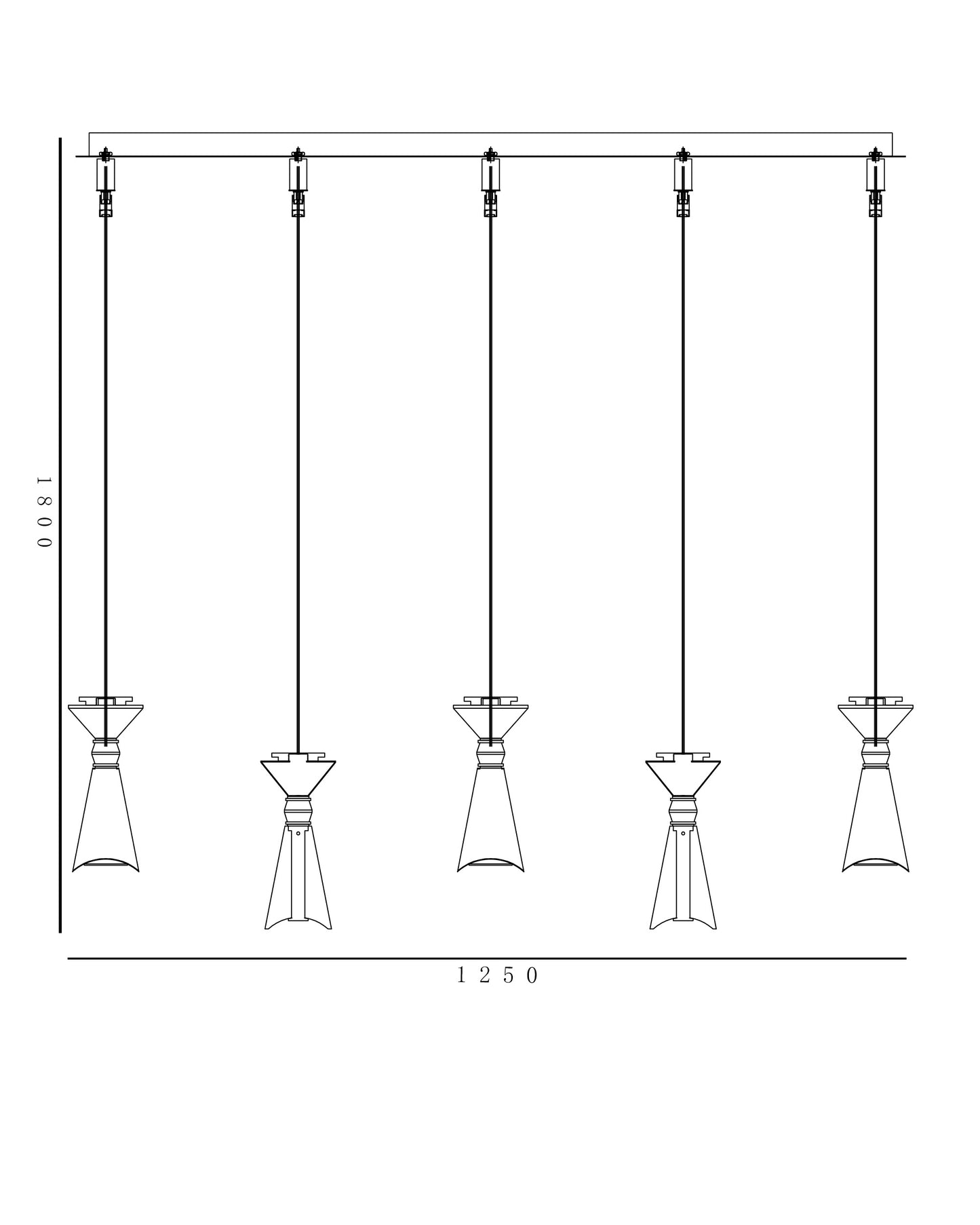 Alba Stratos – Linear Alabaster Pendant Light in Matte Gold