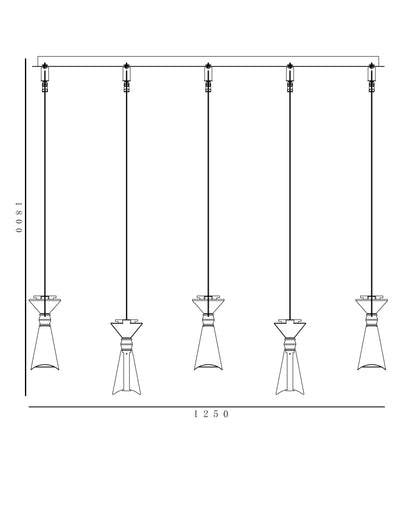 Alba Stratos – Linear Alabaster Pendant Light in Matte Gold