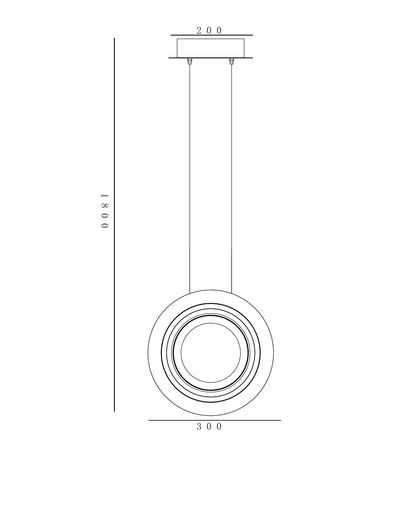 Alba Column – Vertical Alabaster Pendant in Matte Gold