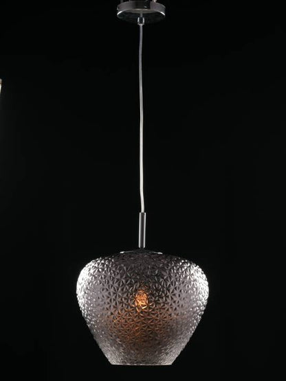 Aurelia Diamond Fade Pendant – Chrome & Glass (E27)