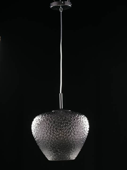 Aurelia Diamond Fade Pendant – Chrome & Glass (E27)