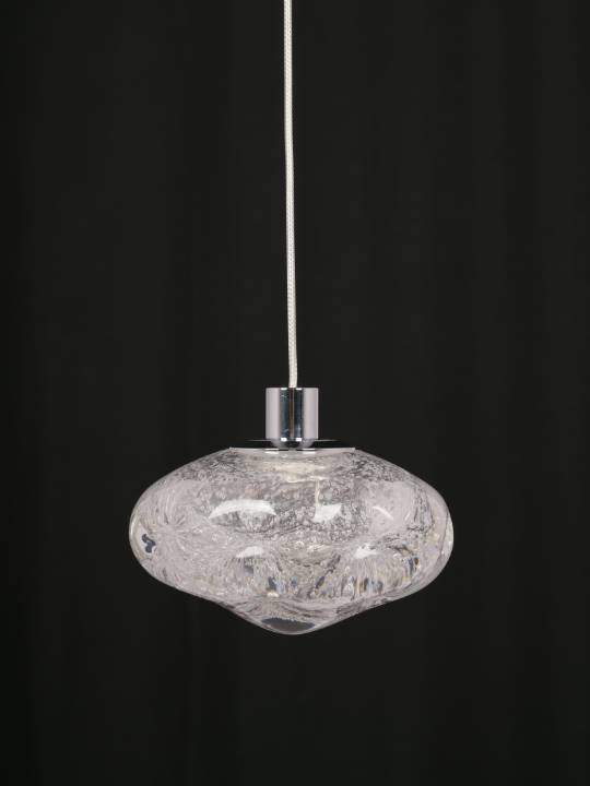 Lucina Pendant – Clear Handmade Glass Globe (4W LED)