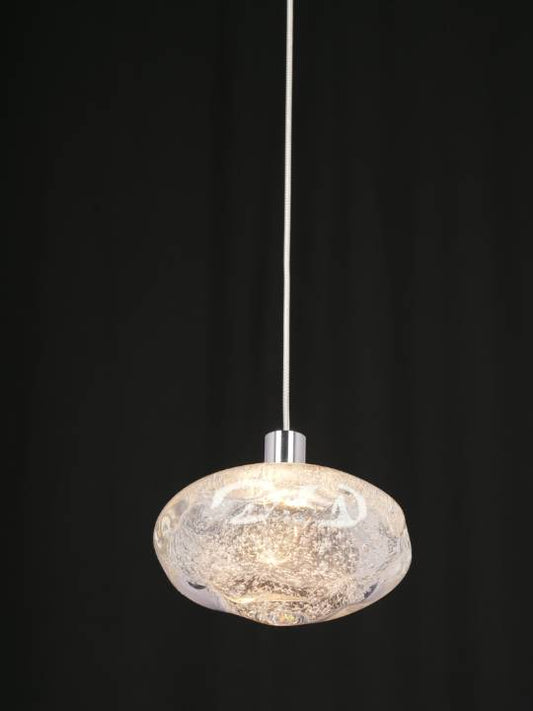 Lucina Pendant – Clear Handmade Glass Globe (4W LED)