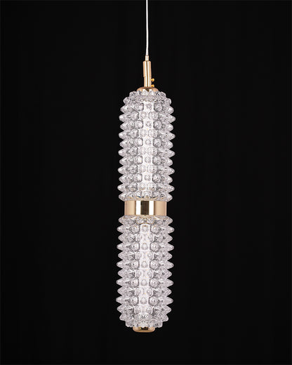 GoldenLoom Solo – Handmade Glass Pendant Light (15W LED)