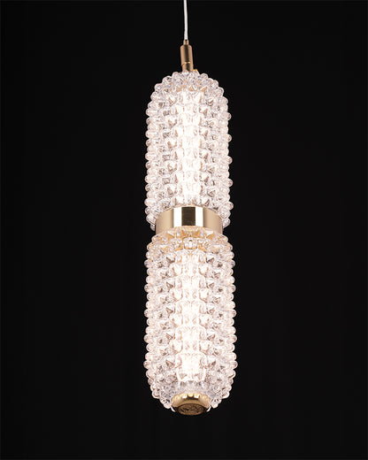 GoldenLoom Solo – Handmade Glass Pendant Light (15W LED)