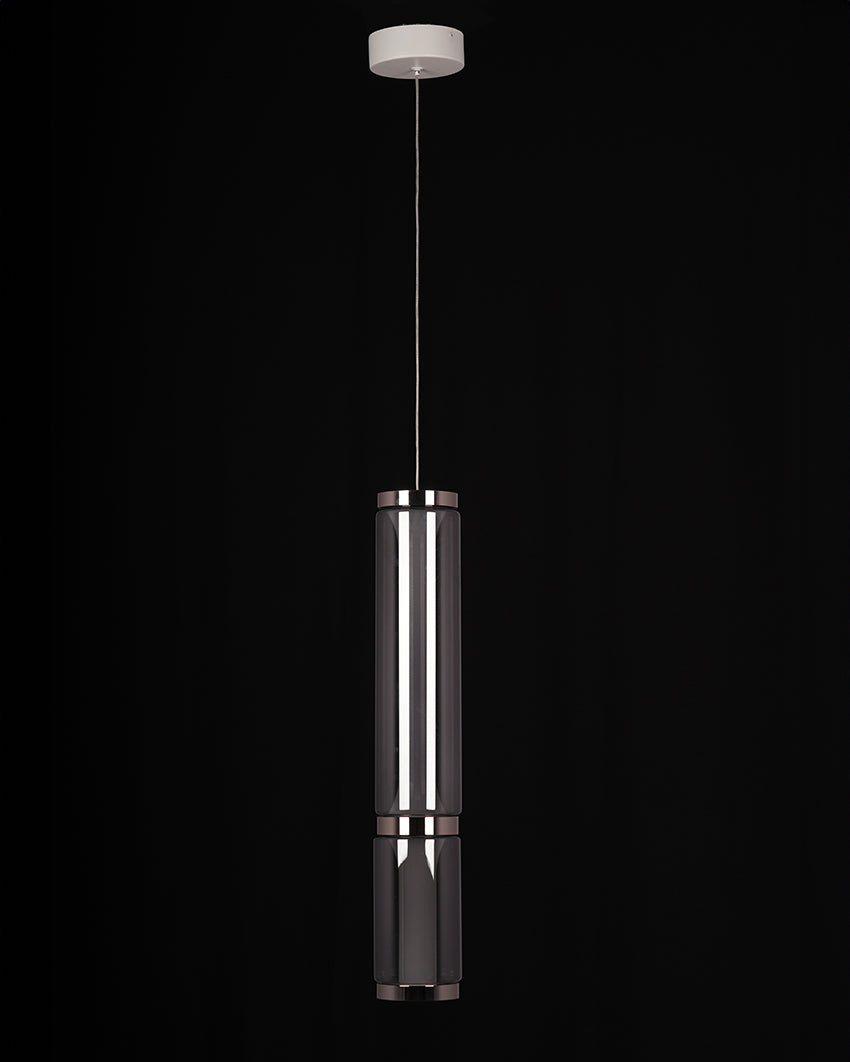 Lumen Arc Petite – 600mm Chrome & Glass LED Pendant