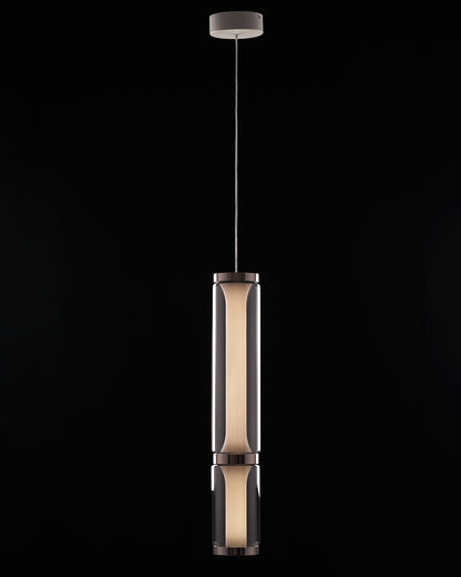 Lumen Arc Petite – 600mm Chrome & Glass LED Pendant