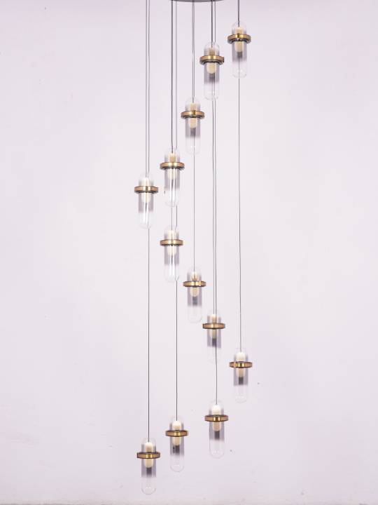 Shop Smoky Bloom – LED Chandelier with Glass Diffuser | Hybec Deco