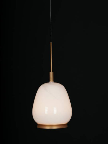 LumoArc Accent – Black & Antique Brass LED Pendant (9W)