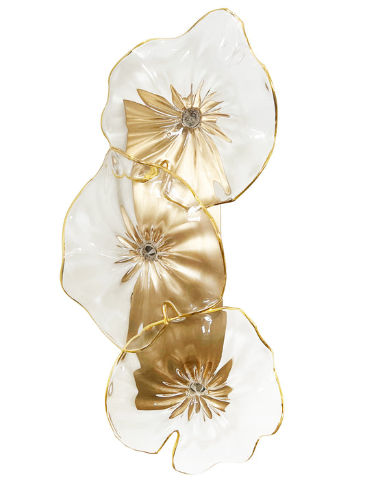 Clear Glass Glow Wall Light – Copper Finish