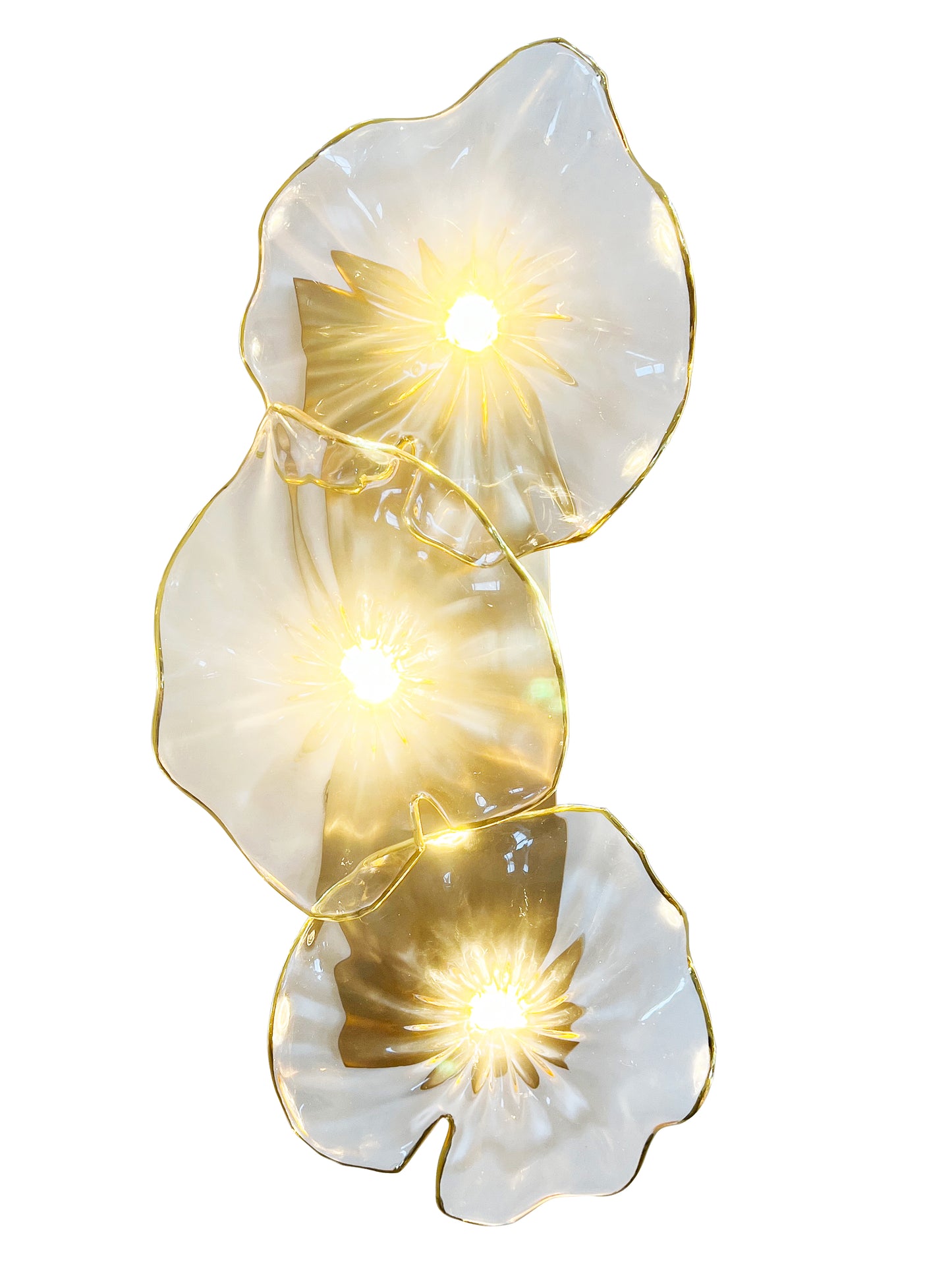 Clear Glass Glow Wall Light – Copper Finish