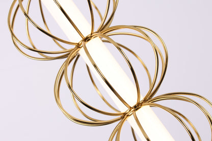 Brass Pendant Light with Acrylic Diffuser