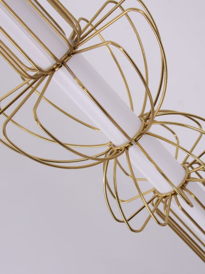 Brass Floor Lamp with Acrylic Diffuser