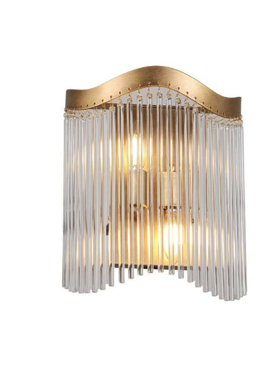 Rustic Twin E14 Wall Light – Brushed Brown & Black Finish