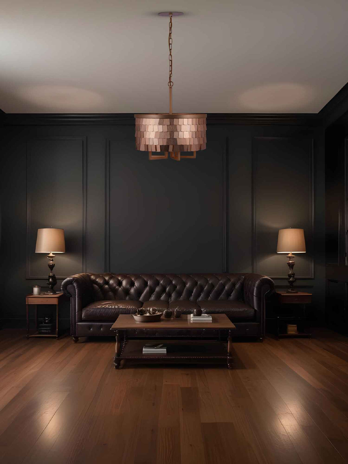 Buy Nova Sphere – 5-Light Chandelier Compact in Brushed Gold | Hybec Deco