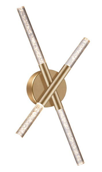 Vertical Bar Wall Light in Painting Gold – 20W LED