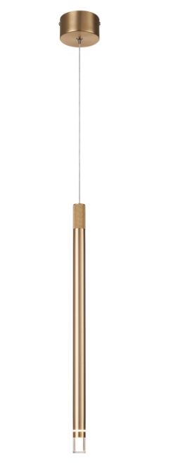 Brass Gold Cylinder Pendant Light – 7W LED