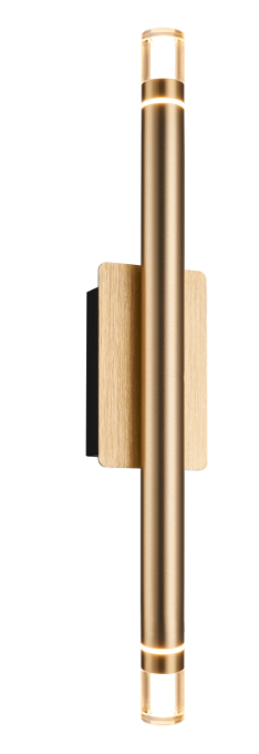 Up & Down Wall Light in Sand Black & Brass Gold – 7W LED