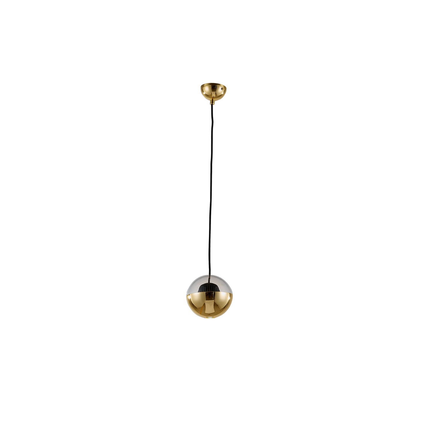 Aura Ray – Compact Gold LED Pendant